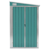 Wall-mounted Garden Shed Green 118x194x178 cm Galvanised Steel 316221