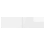 Wall-Mounted Headboard BREDA High Gloss White Engineered Wood 897589