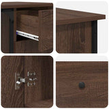 Desk Brown Oak 141x141x75 cm Engineered Wood 837601