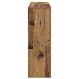 Electric Fireplace Old Wood 75 x 24.5 x 75 cm Engineered wood 8020774