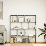 Book Cabinet Concrete Grey 132x29x141.5 cm Engineered Wood 3310310