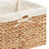 Storage Baskets 3 pcs Natural 35 x 30 x 25 cm Water hyacinth 42020144