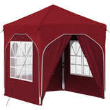 Pop-up Party Tent 192 x 192 x 245 cm Burgundy 42019840