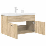 Bathroom Sink Cabinet with Built-in Basin and Faucet Sonoma Oak 3325015