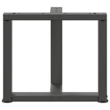 Coffee Table Legs T-Shaped 2 pcs Anthracite 50x25x cm Steel 4013030