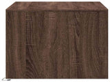 Coffee Table with LED Lights Brown Oak Engineered Wood 851997