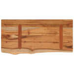 ZNTS Wall Shelf 60x30x2.5 cm Rectangular Solid Wood Acacia Live Edge 370236