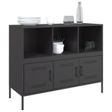 Sideboard Black 100.5x39x79 cm Steel 843090