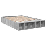 Bed Frame without Mattress Grey Sonoma 140x190 cm 3280585