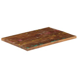 Table Top 90x70x3.8 cm Rectangular Solid Wood Reclaimed 371140