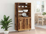 Highboard Old Wood 69.5 x 34 x 180 cm Engineered Wood 3415729