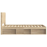 Bed Frame with Storage and Headboard Sonoma Oak 75 x 190 cm 3413911