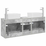 Bathroom Cabinet Set 3 pcs Concrete Grey 53 x 34.5 x 63 cm 3405862