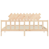 Bed Frame without Mattress 200x200 cm Solid Wood Pine 3193486