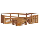 Outdoor Sofa Set 5 pcs Natural Solid Acacia Wood 3373414