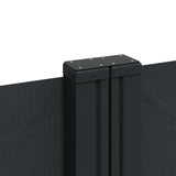 Retractable Side Awning Black 180x600 cm 4004639