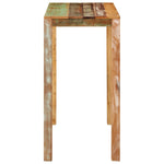 ZNTS Bar Table 112x55x108 cm Solid Wood Reclaimed 350318