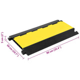 Cable Protector Ramp with 5 Channels 90 cm Rubber 150965