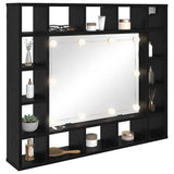Mirror Cabinet Black Oak 91 x 15 x 76.5 cm Engineered Wood 879458