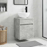 Wall-mounted Sink Vanity Concrete Grey 39 x 35 x 63 cm 890545
