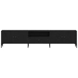 TV Cabinet Black oak 200 x 25 x 44 cm Engineered wood 863677