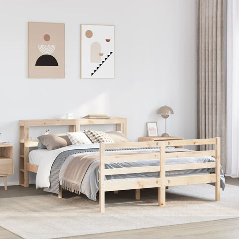 Bed Frame without Mattress 120x200 cm Solid Wood Pine 3305824