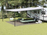 Tent Carpet Folding Manual Light Grey 400 x 400 cm Polyethylene 42000200