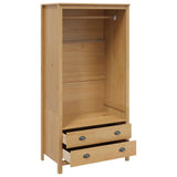 Wardrobe HILL Honey Brown 84 x 50 x 170 cm Solid Pine Wood 42025042