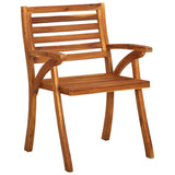 Garden Chair Set of 6 Brown Solid acacia wood Standard Durable 3075173