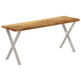 Bench with Live Edge 105 cm Solid Wood Acacia 372758