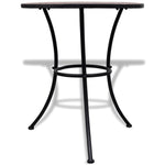 ZNTS 3 Piece Bistro Set Ceramic Tile Terracotta 271770