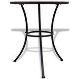 ZNTS 3 Piece Bistro Set Ceramic Tile Terracotta 271770