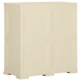 Plastic Cabinet 79x43x85.5 cm Wood Design Angora White 340596