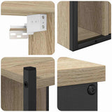 Bathroom Furniture Set 4 pcs Sonoma Oak Engineered Wood 3399393
