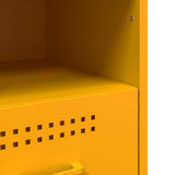 Bedside Cabinets 2 pcs Mustard Yellow 36x39x50.5 cm Steel 843061