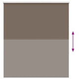 Roller Blind Blackout Coffee 130x150 cm Fabric Width 126.6 cm Polyester 4011004