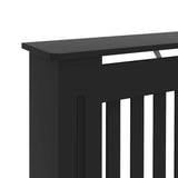Radiator Cover Black 152x19x81.5 cm Engineered Wood 288177