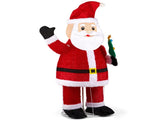 6FT Lighted Santa Christmas Yard Decorations, Pre-lit Pull Up Santa Waving Hand with 180 LED Warm 68804595