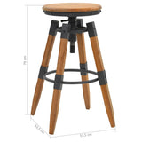 Bar Stools 2 pcs Solid Fir Wood 245782