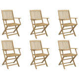 Folding Garden Chairs 6 pcs 54x61x88 cm Solid Wood Acacia 3214230