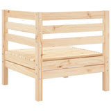 Garden Sofa Natural Pine Solid Pine Wood Modular Garden Sofa 837977