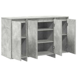 Sideboard Concrete grey 120 x 41 x 75 cm Engineered wood 3333899