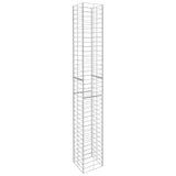 Gabion Baskets 3 pcs Galvanised Steel 25x25x197 cm 145088