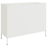 ZNTS Sideboard White 100.5x39x79 cm Steel 843101