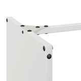 Firewood Rack White 40x30x80 cm Cold-rolled steel 864232
