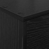 Magazine Rack Black Oak 70 x 41 x 126 cm Engineered Wood 899528