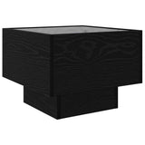 Coffee Table Black oak 40 x 40 x 30 cm Engineered wood 879658