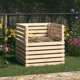 Composter 80x80x78 cm Solid Wood Pine 822187