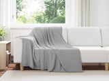 Throw Blankets 24 pcs Grey 170 x 130 cm Fleece 42017097
