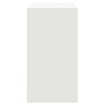 Console Table White 89x41x76.5 cm Steel 809566